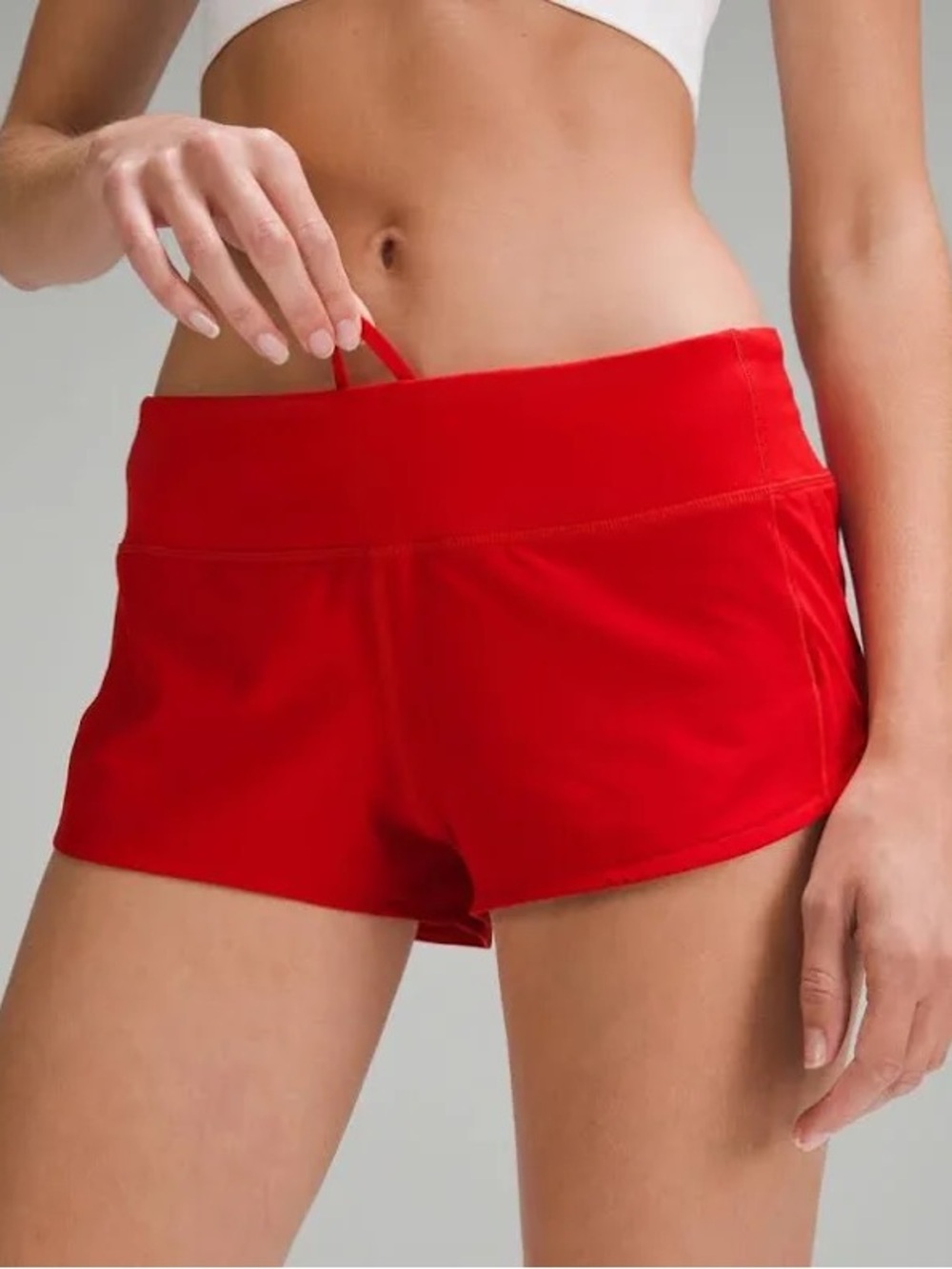 Lululemon Speed Up Red Performance Athletic Shorts - Breathable Run Short